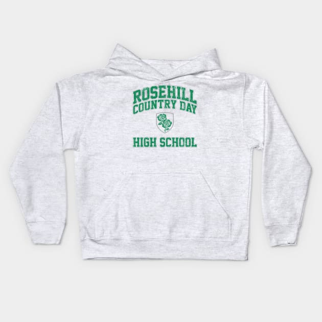 Rosehill Country Day High School (Variant) Kids Hoodie by huckblade